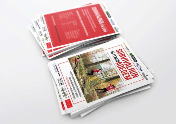 WAffiche en flyer survivalrun